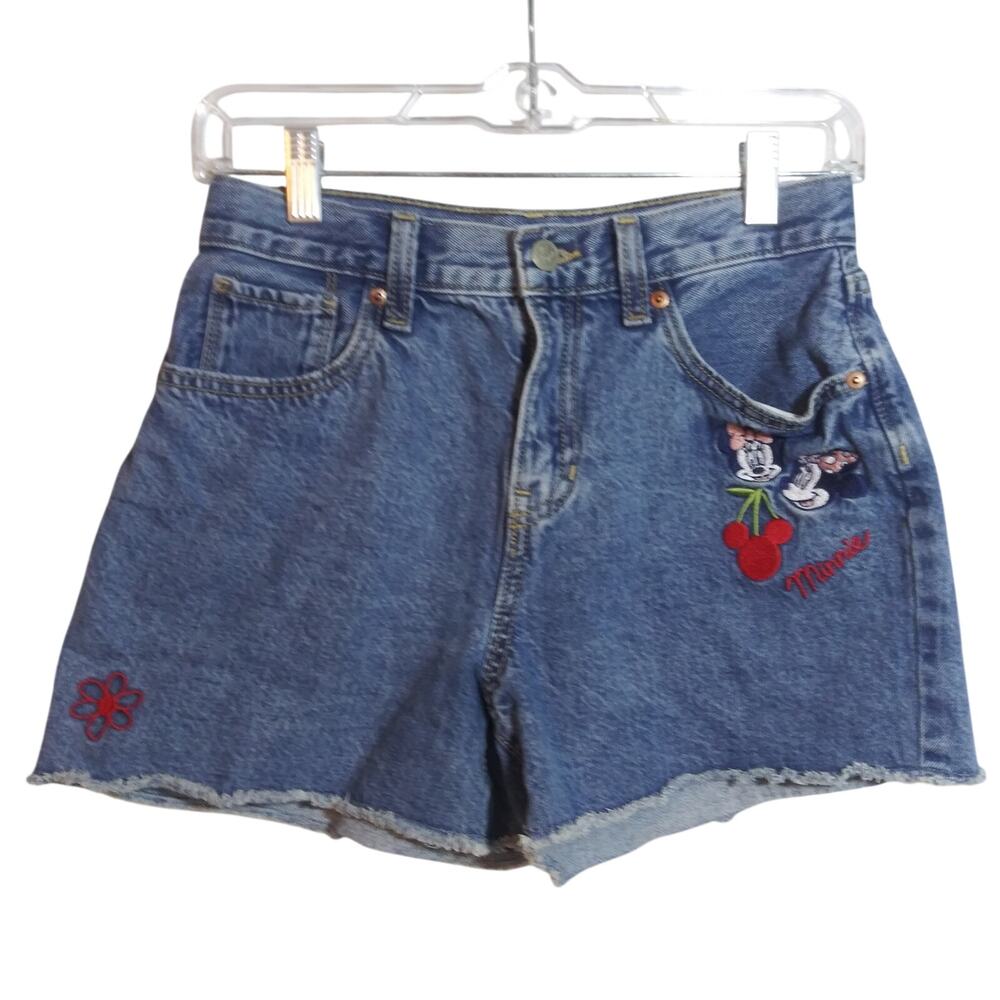 Old Navy x Disney High-Waisted OG Jean Cut-Off Shorts Size 16